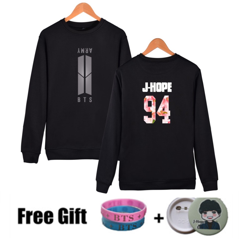  BTS Bangtan Boys Sweatshirt Women Hoodies K POP Long 