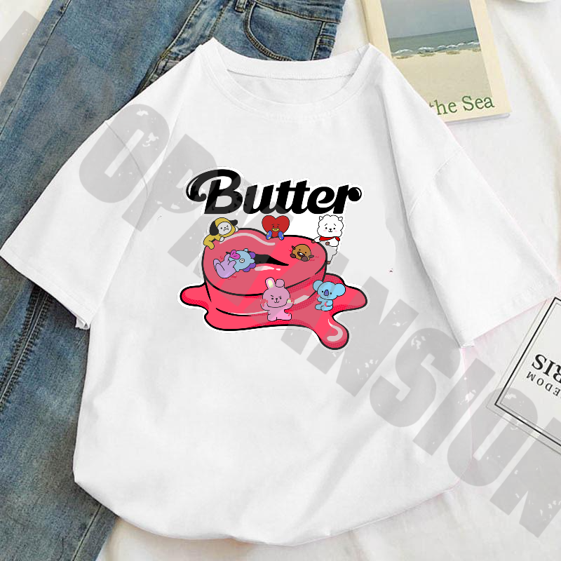Pink Butter Kawaii T-Shirt (5 Colors) – K-Pop Mansion